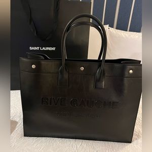 Saint Laurent Rive Gauche Large tote bag in smooth leather